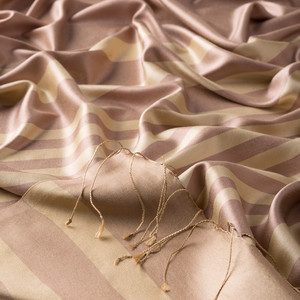 Foundation Meridian Striped Silk Scarf - Thumbnail