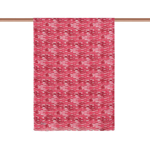 ipekevi - Fuchsia Abstract Chain Cotton Scarf (1)