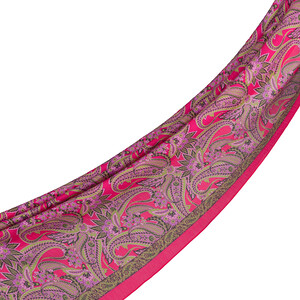 Fuchsia Armoni Print Tencel Scarf - Thumbnail