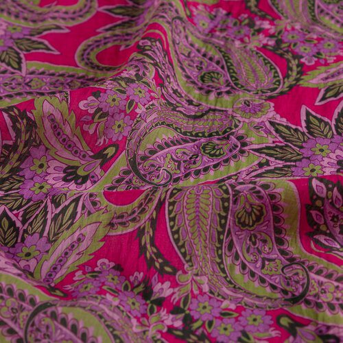 Fuchsia Armoni Print Tencel Scarf