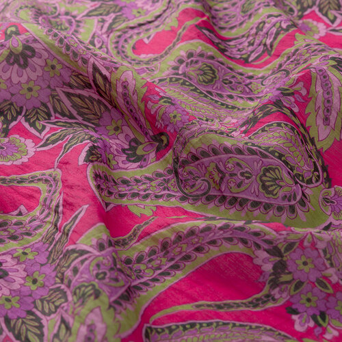 Fuchsia Armoni Print Tencel Scarf