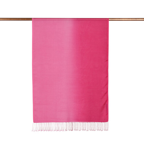 Fuchsia Gradient Silk Scarf