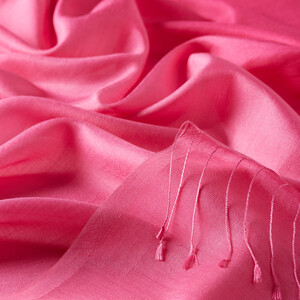 Fuchsia Gradient Silk Scarf - Thumbnail