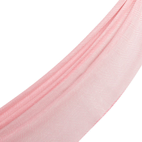 Fuchsia Herringbone Linen Cotton Scarf