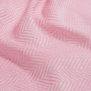 Fuchsia Herringbone Linen Cotton Scarf - Thumbnail