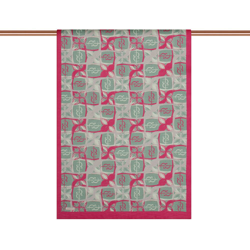 Fuchsia Menthol Mono Loop Tencel Scarf 