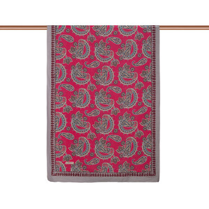 ipekevi - Fuchsia Mezopotamya Print Tencel Scarf (1)