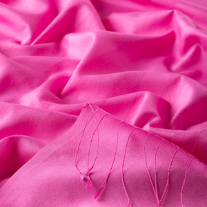 ipekevi - Fuchsia Mono Striped Silk Scarf (1)