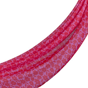 ipekevi - Fuchsia Orange Flower Cotton Scarf