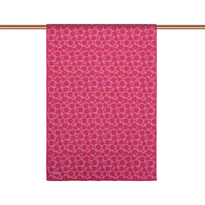 ipekevi - Fuchsia Orange Flower Cotton Scarf (1)