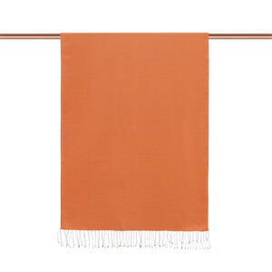 Fuchsia Orange Reversible Silk Scarf - Thumbnail