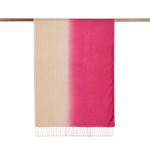 ipekevi - Fuchsia Peach Gradient Silk Scarf (1)