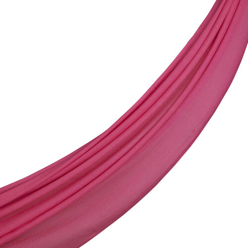 Fuchsia Plain Cotton Silk Scarf