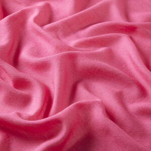Fuchsia Plain Cotton Silk Scarf - Thumbnail