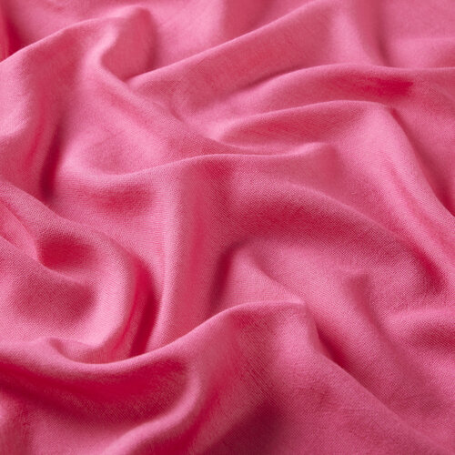 Fuchsia Plain Cotton Silk Scarf