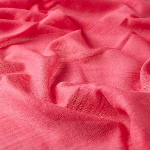 Fuchsia Plain Cotton Silk Scarf