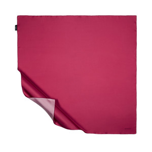 Fuchsia Plain Silk Twill Scarf - Thumbnail