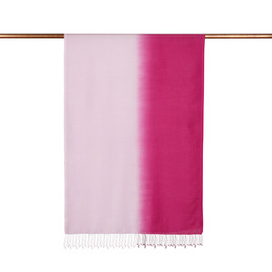 ipekevi - Fuchsia Powder Pink Gradient Silk Scarf (1)