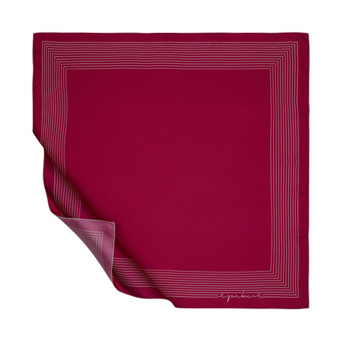 Fuchsia Prive Twill Silk Scarf