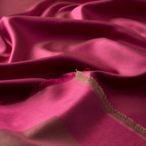 Fuchsia Reversible Silk Scarf