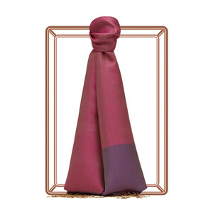 ipekevi - Fuchsia Reversible Silk Scarf (1)