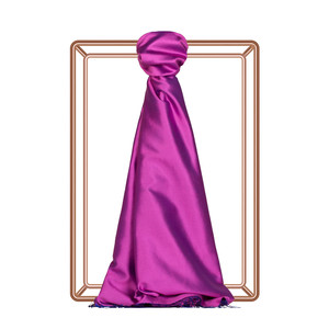 Fuchsia Sax Reversible Silk Scarf - Thumbnail