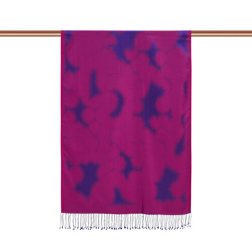 Fuchsia Spray Paint Print Silk Scarf