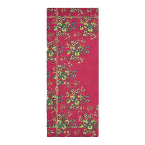 Fuchsia Spring Frame Print Tencel Scarf