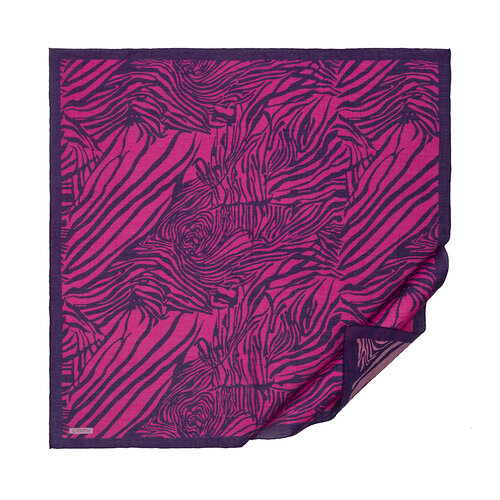 Fuchsia Zebra Print Tencel Scarf