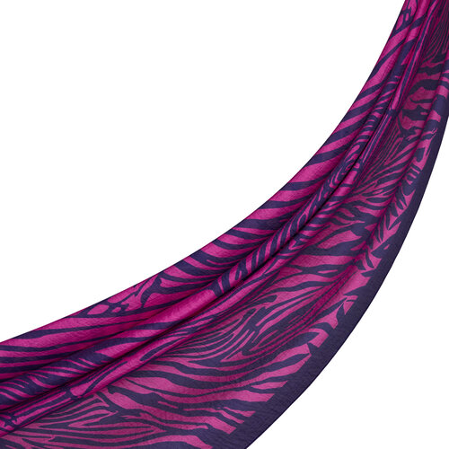 Fuchsia Zebra Print Tencel Scarf