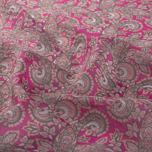ipekevi - Fucshia Mezopotamya Model 02 Print Tencel Scarf (1)