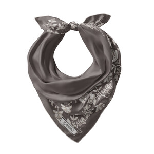 ipekevi - Füme Bindallı Saten İpek Mendil (1)