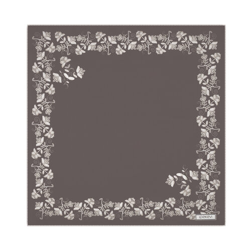 Füme Bindallı Saten İpek Mendil 