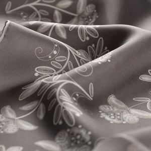 ipekevi - Füme Bindallı Tivil İpek Eşarp (1)