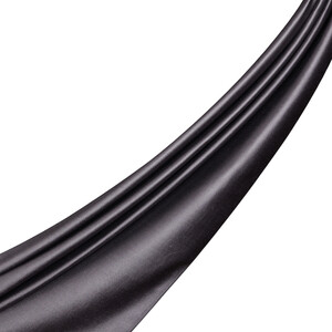 وشاح للرقبة من الحرير ذو وجهين باللون الفحمي - Thumbnail