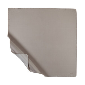 Fume Plain Silk Twill Scarf - Thumbnail