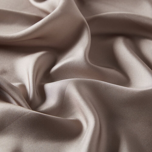 Fume Plain Silk Twill Scarf