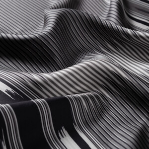 ipekevi - Füme Siyah Karadeniz Keşanı Tivil İpek Eşarp (1)