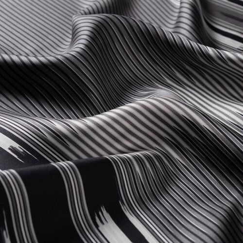 Füme Siyah Karadeniz Keşanı Tivil İpek Eşarp