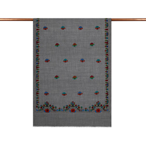 ipekevi - Füme Yıldız Döngüsü Desenli Yün İpek Şal (1) ipekevi - Füme Yıldız Döngüsü Desenli Yün İpek Şal (1)