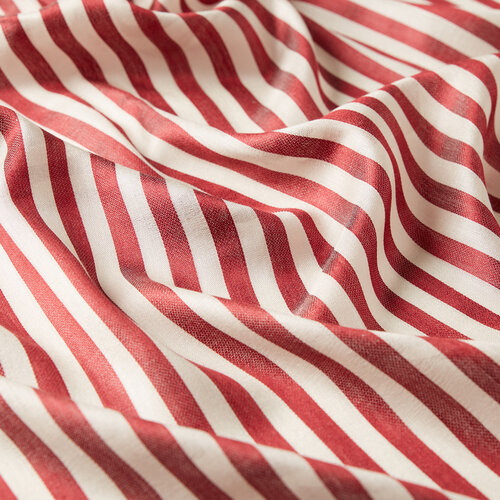 Fuschia Striped Silk Scarf Shawl