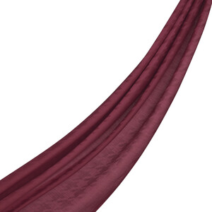 ipekevi - شال قطن وحرير تصميم هندسي لون فوشي