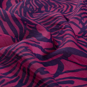 ipekevi - Fuşya Zebra Desenli Tensel Eşarp (1)