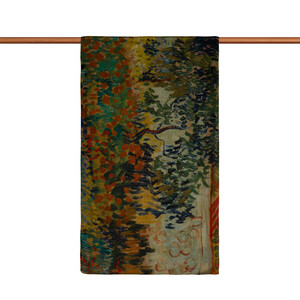 Garden at Arles Satin Silk Scarf - Thumbnail