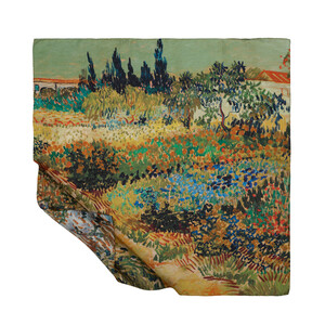 Garden at Arles Twill Silk Scarf - Thumbnail