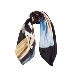 Girl with a Pearl Earring Satin Silk Scarf - Thumbnail