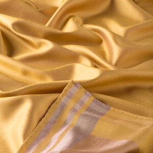 Gold Frame Silk Scarf - Thumbnail