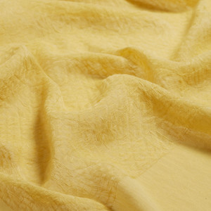 Gold Maze Print Cotton Scarf - Thumbnail