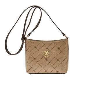 Gold Monogram Long Handle Tote Bag - Thumbnail