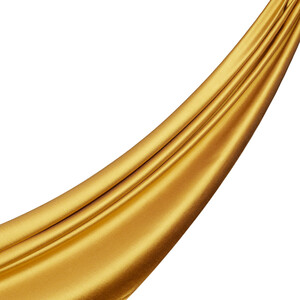 Gold Reversible Silk Neck Scarf - Thumbnail